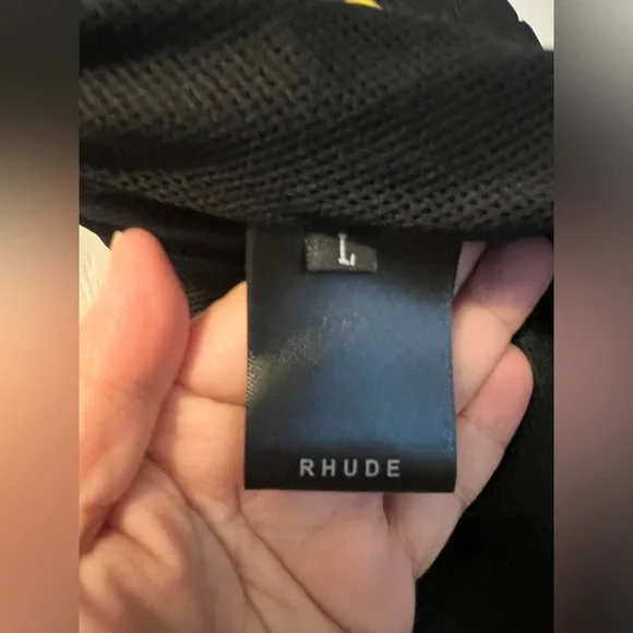 RHUDE RH Logo Short Black Large